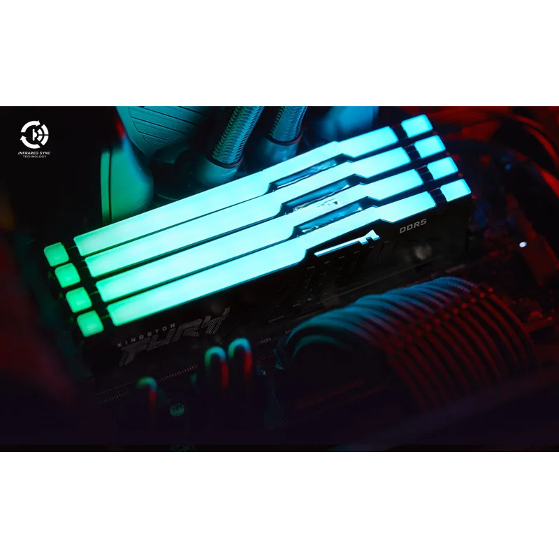 Kingston FURY White RGB 32G(2x - огляд і ціна 64Gb Ddr5 6000Mhz Cl30 2X32Gb Desktop